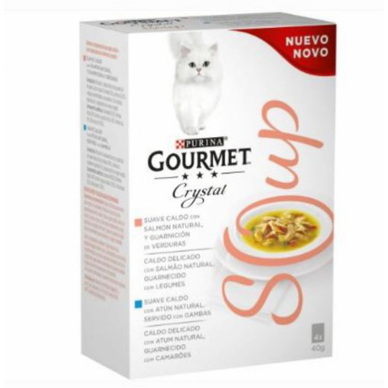 Imagem de Comida Húmida para Gato Soup Salmão PURINA GOURMET emb.4x40g