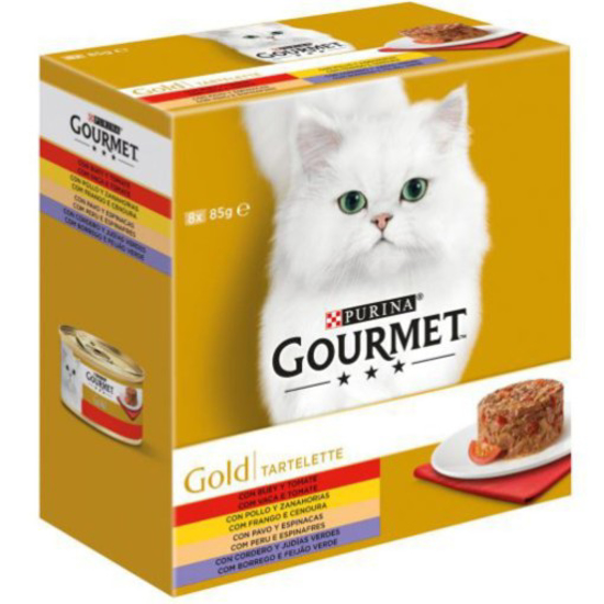 Imagem de Comida Húmida para Gato Tartelette Multipack PURINA GOURMET GOLD emb.8x85g