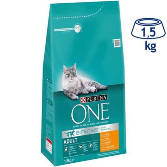 Imagem de Ração para Gato Adulto com Frango PURINA ONE emb.1,5kg
