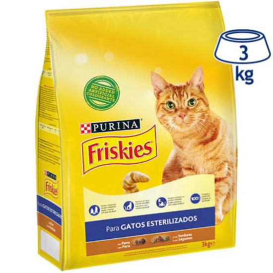 Imagem de Ração para Gato Esterilizado com Peru PURINA FRISKIES emb.3kg