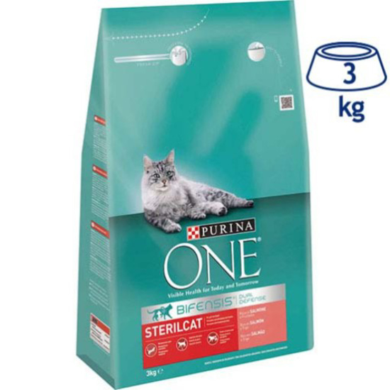 Imagem de Ração para Gato Esterilizado com Salmão PURINA ONE emb.3kg