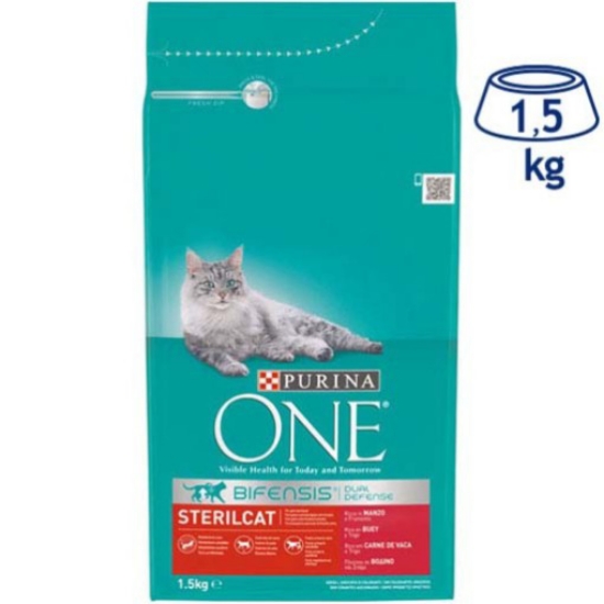 Imagem de Ração para Gato Esterilizado com Vaca PURINA ONE emb.1,5kg