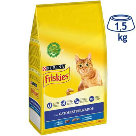 Imagem de Ração para Gato Esterilizado Salmão PURINA FRISKIES emb.1,5kg