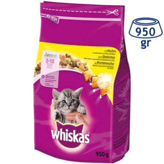 Imagem de Ração para Gato Júnior WHISKAS emb.950g