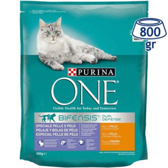 Imagem de Ração para Gato Pele e Pelo PURINA ONE emb.800g