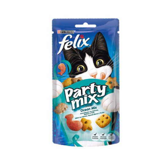 Imagem de Snack para Gato Party Mix Ocean Mix PURINA FELIX emb.60g