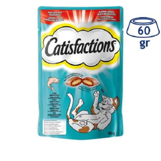 Imagem de Snack para Gato Salmão CATISFACTIONS emb.60g