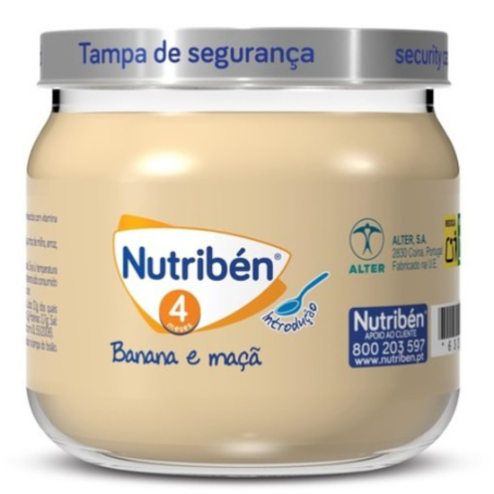 Imagem de Boião Fruta Banana e Maçã NUTRIBÉN emb.120g