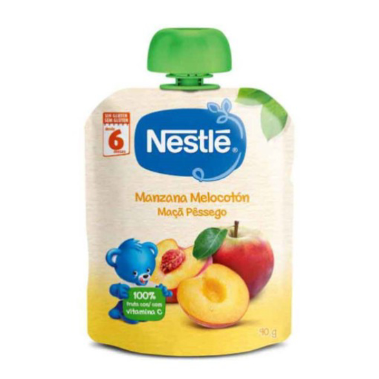 Imagem de Fruta Para Bebé Maçã Pêssego +6 Meses Pacotinho NESTLÉ emb.90g