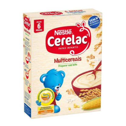 Mostrar detalhes para Papa infantil Não Láctea Multicereais +6 Meses CERELAC emb.250g Imagem de Papa infantil Não Láctea Multicereais +6 Meses CERELAC emb.250g