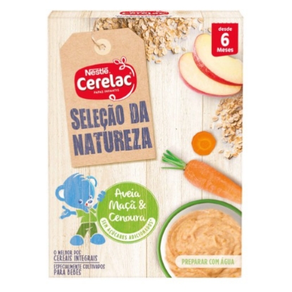 Papa Infantil Láctea Aveia, Manga e Banana Seleção da Natureza +6M