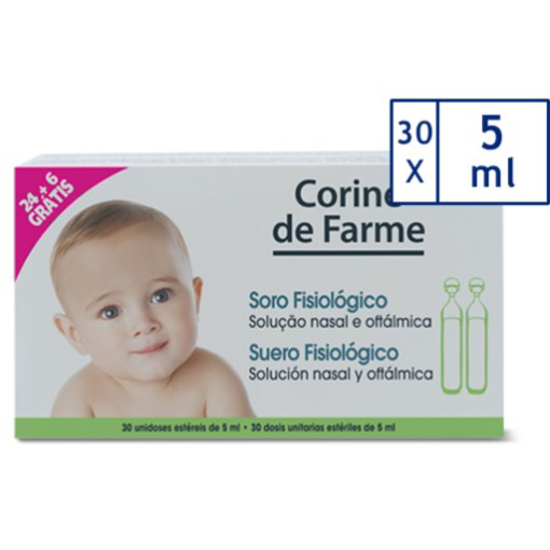 Imagem de Soro Fisiológico CORINE DE FARME 24un + 6un (grátis)