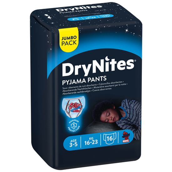 Imagem de Cuecas DryNites Menino - Tamanho 3-5 Anos (16 a 23Kgs) HUGGIES 16un