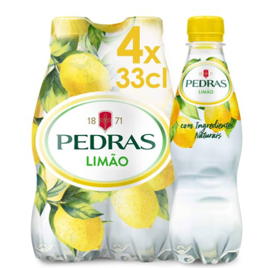 Imagem de Água com Gás Natural Limão PEDRAS SALGADAS emb.4x33cl