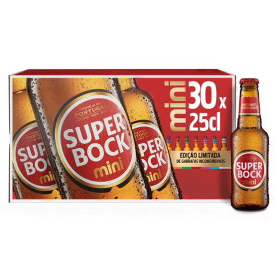 Imagem de Cerveja com Álcool Mini SUPER BOCK emb.30x25cl