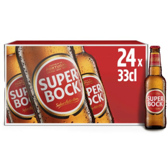 Imagem de Cerveja com Álcool SUPER BOCK emb.24x33cl