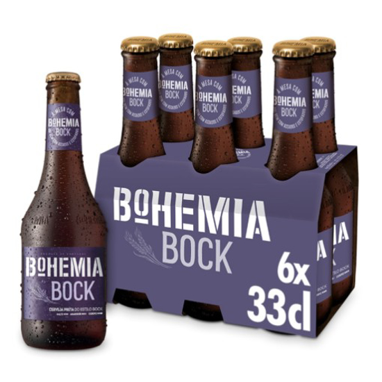 Imagem de Cerveja com Álcool Bohemia Bock SAGRES emb.6x33cl