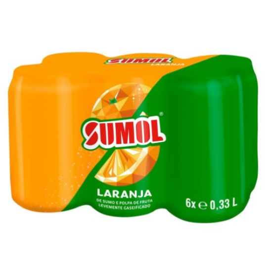 Imagem de Refrigerante Com Gás Laranja SUMOL emb.6x33cl