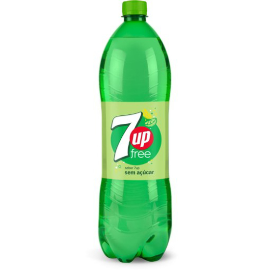 Imagem de Refrigerante com Gás Lima Limão Free SEVEN UP garrafa 1,25L