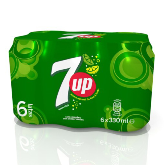 Imagem de Refrigerante com Gás Lima Limão SEVEN UP emb.6x33cl