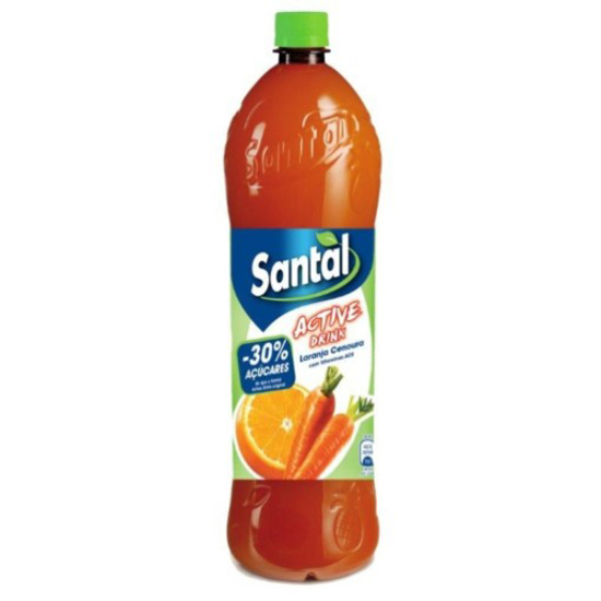 Imagem de Refrigerante sem Gás Laranja/Cenoura -30% Açúcar SANTAL garrafa 1,5L