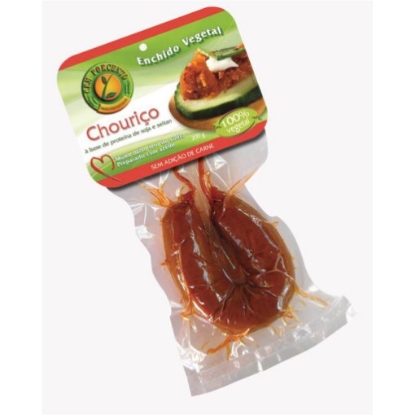 Mostrar detalhes para Chouriço Enchido 100% Vegetal CEM PORCENTO emb.200g Imagem de Chouriço Enchido 100% Vegetal CEM PORCENTO emb.200g