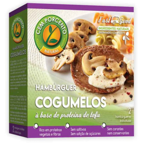 Imagem de Hambúrguer Cogumelos CEM PORCENTO emb.150g