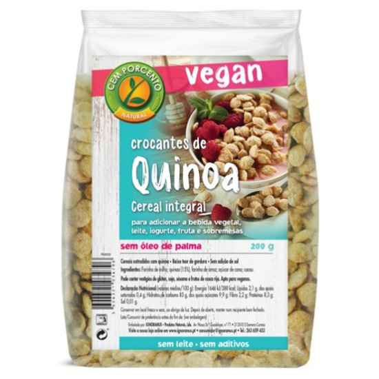 Imagem de Crocantes de Quinoa CEM PORCENTO emb.200g