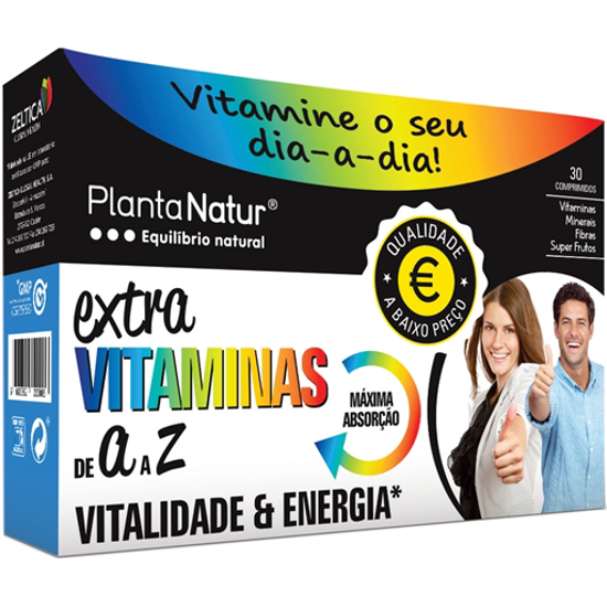 Imagem de Extra Vitaminas de A a Z PLANTA NATUR emb.30un