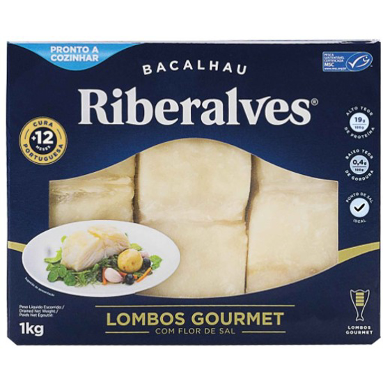 Imagem de Lombos de Bacalhau Reserva Gourmet Ultra RIBERALVES emb.1kg Congelados