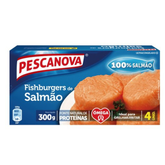 Imagem de Fishburgers de Salmão PESCANOVA emb.300gr (4un) Congelados