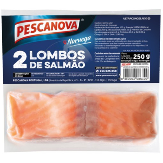 Imagem de Lombos de Salmão PESCANOVA emb.250g Congelados