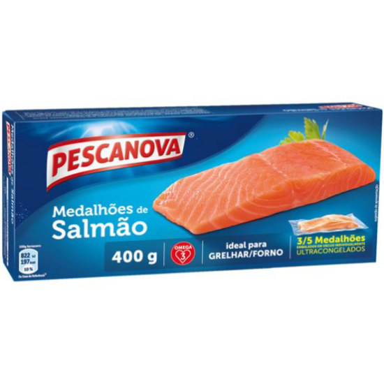 Imagem de Medalhões de Salmão PESCANOVA emb.400gr (4/5un) Congelados