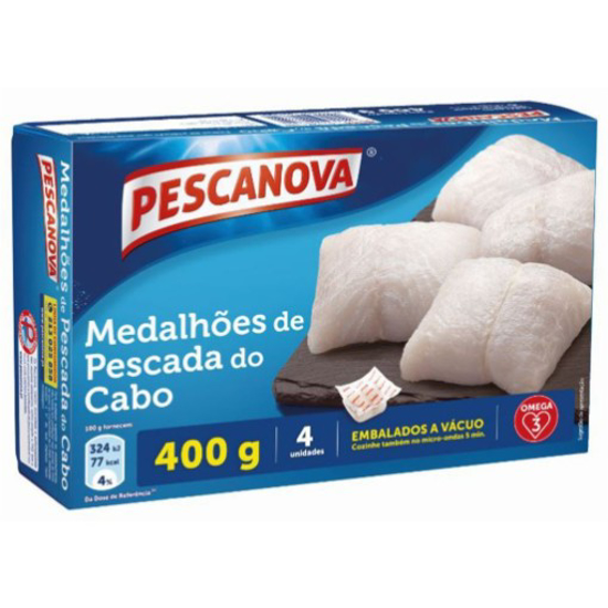 Imagem de Medalhões Pescada sem Pele Ultra PESCANOVA emb.400gr (4un) Congelados