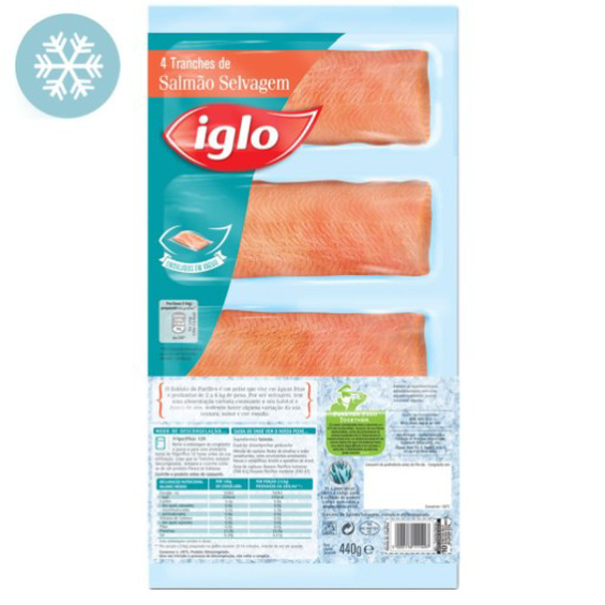 Imagem de Tranches de Salmão Selvagem IGLO emb.440gr (4un) Congelados