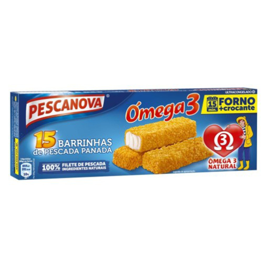 Imagem de Barrinhas de Pescada Ómega 3 PESCANOVA emb.450gr (15un)