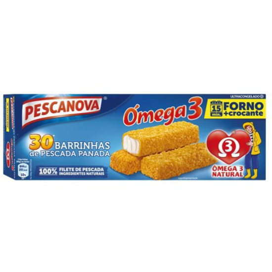 Imagem de Barrinhas de Pescada Ómega 3 PESCANOVA emb.900gr (30un)