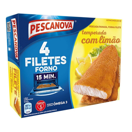 Imagem de Filetes de Pescada c/Limão PESCANOVA emb.400gr (4un)