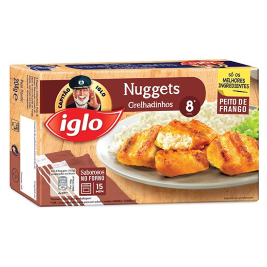 Imagem de Nuggets de Frango Grelhadinhos CAPITÃO IGLO emb.204gr (8un)