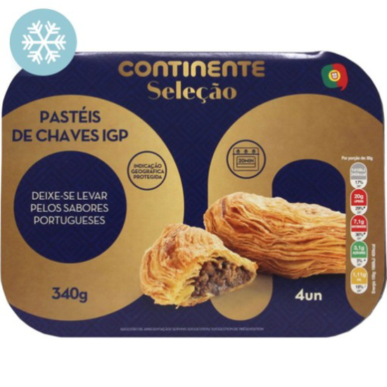 Pastéis de Chaves IGP - emb. 360 gr (4 un) - Continente Seleção