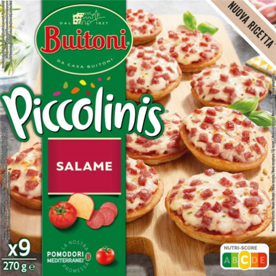 Imagem de Mini Pizzas Piccolinis Salame BUITONI emb.270gr (9un)