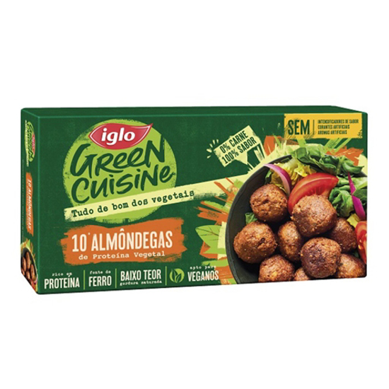 Imagem de Almôndegas Proteína Vegetal 10 unidades IGLO GREEN CUISINE emb.240g