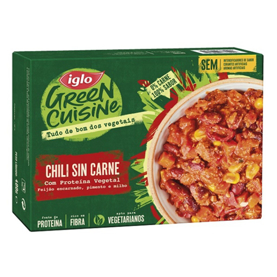 Imagem de Chili sem Carne com Proteína Vegetal IGLO GREEN CUISINE emb.400g