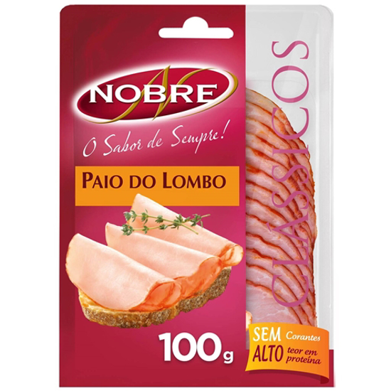 Imagem de Paio do Lombo Fatias Clássicas NOBRE emb.120g