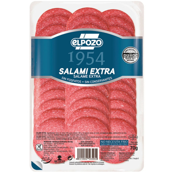 Imagem de Salame All Natural ELPOZO emb.70g