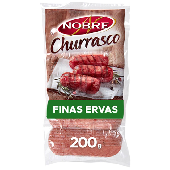 Imagem de Salsichas com Ervas Finas Churrasco Vácuo NOBRE emb.200g