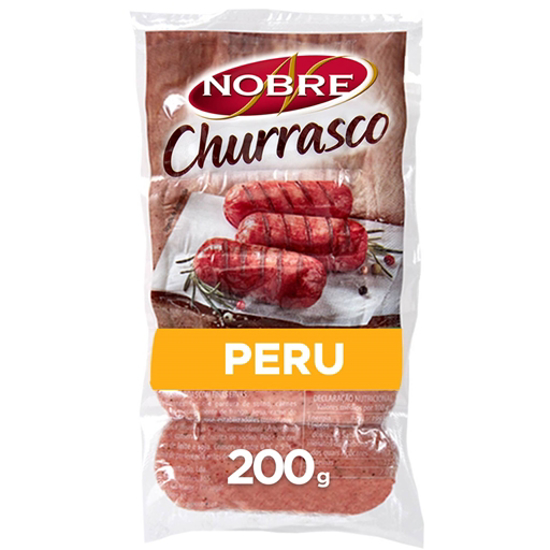 Imagem de Salsichas de Peru Churrasco Vácuo NOBRE emb.200g