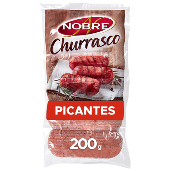 Imagem de Salsichas Picantes Churrasco Vácuo NOBRE emb.200g