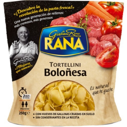 Mostrar detalhes para Tortellini Bolonhesa RANA emb.250g Imagem de Tortellini Bolonhesa RANA emb.250g