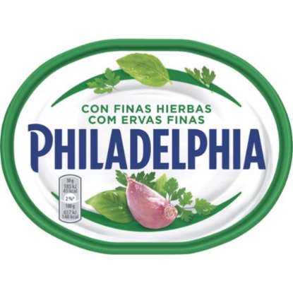 Mostrar detalhes para Queijo Creme para Barrar com Ervas Finas PHILADELPHIA emb.150g Imagem de Queijo Creme para Barrar com Ervas Finas PHILADELPHIA emb.150g